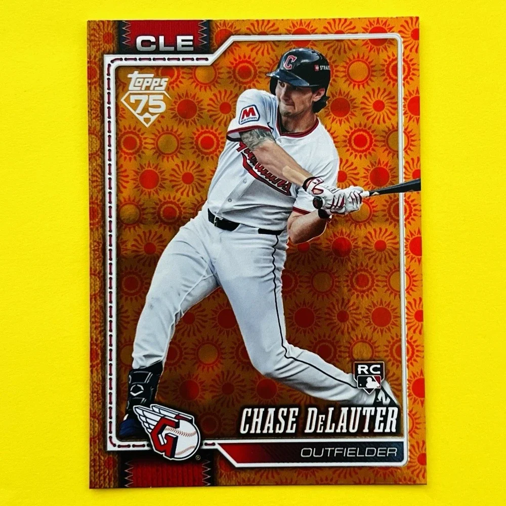 2026 Topps Baseball Series 2 Chase DeLauter RC‎ Holiday Sun Parallel #458